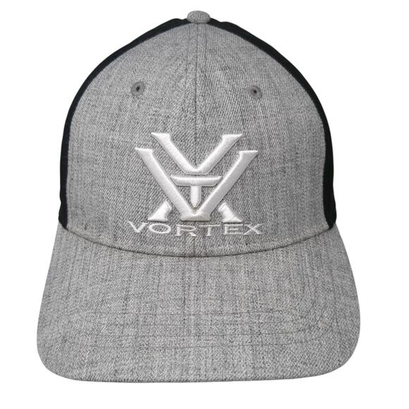 Vortex Snapback Hat Gray One Size Embroidered Logo Colorblock 6 Panel - Picture 1 of 8